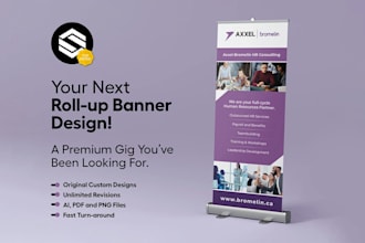 design professional retractable rollup banners
