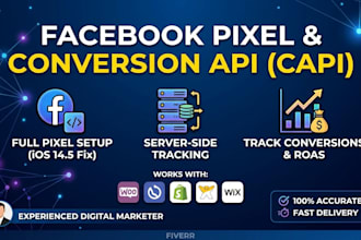 setup facebook pixel, conversion API, GTM, and fix ios 14 tracking errors