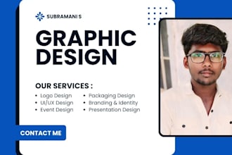 design professional logo, social media graphics and UI UX with figma