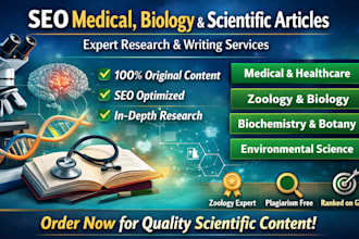 write SEO medical biology zoology and scientific articles