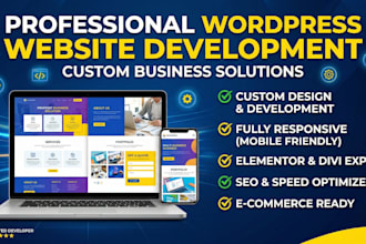 develop a professional wordpress website or business web