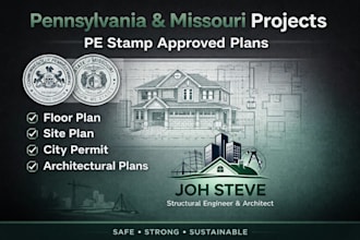 architecture stamp, stamp,  pe stamp city permit pennsylvania and missouri