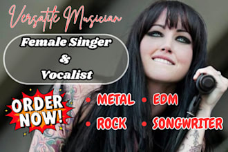 female pop singer edm vocals edm singer lead vocalist songwriter pop vocals edm