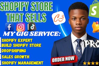 create shopify store build shopify website design  shopify dropshipping website