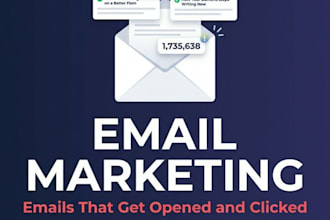 write high converting email sequences and newsletters