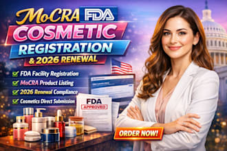 do fda cosmetic registration fda mocra listing fda agent usa fda lawyer