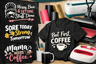 create svg files for cricut, silhouette, and tshirt designs