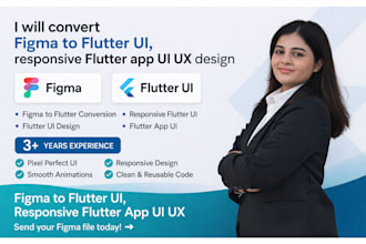 convert figma to flutter UI, responsive flutter app UI UX design