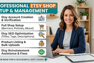 etsy store creation etsy creation etsy store setup etsy listing etsy shop setup