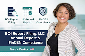 handle boi report filing, llc annual report, and fincen compliance