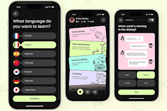 build real time language learning app, kid learning, ai language translator app