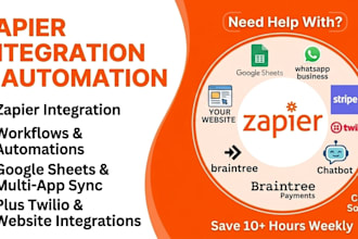 zapier integrate google sheets whatsapp stripe twilio chatbot braintree website