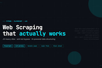 build a professional python web scraper with playwright