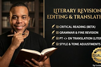 beta reading, fine editing, proofreading, and professional literary translation