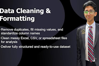 clean, format, and organize your data