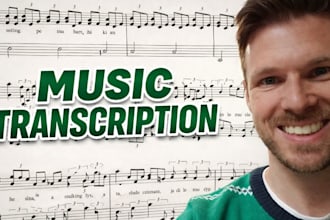 do professional and music transcription into music sheet