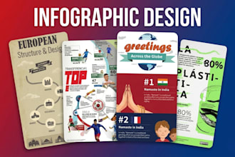 do infographic design and statistics charts for business