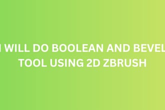 do bevel and booleans tool using zbrush