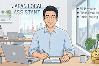 be your personal assistant in japan for inquiries, payments, and mailing