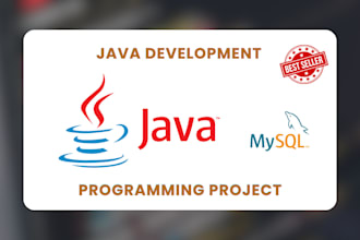 develop java desktop app, java gui, java swing, javafx and ai projects task