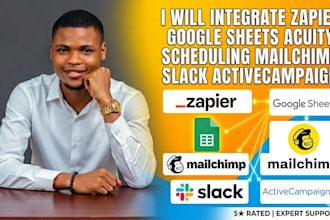 integrate zapier google sheets acuity scheduling mailchimp slack activecampaign