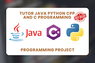 tutor java python cpp and c programming