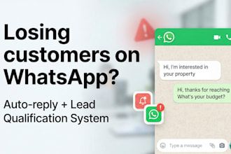 set up whatsapp auto reply to capture and qualify leads for your business