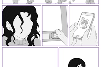lineart and flat for your manga