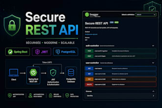 develop a secure rest API with spring boot