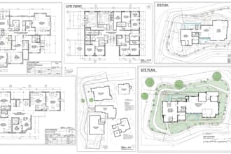 draw city permit plans, floor plans and site plans for approval