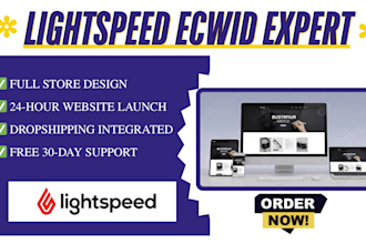 design, customize and develop your lightspeed ecwid, setup lightspeed website