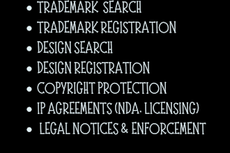 provide trademark search with opinions
