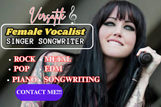 female pop singer female singer and vocalist female edm singer female pop singer