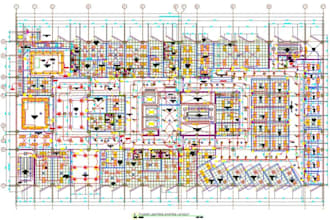 electrical design, autocad drawings of building projects