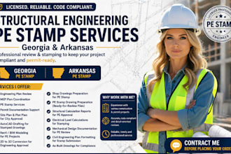 civil engineer licensed architect pe stamp in georgia and arkansas