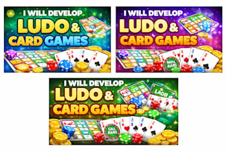 develop multiplayer ludo card games and board games in unity with backend
