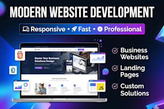 build a modern business website with animations