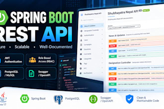 build secure spring boot rest API with jwt and postgresql