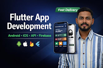 do flutter app development for android and ios mobile apps