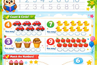 design kids preschool worksheets for all subjects