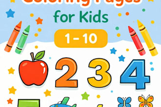 do KDP kindergarten worksheet children activity book design