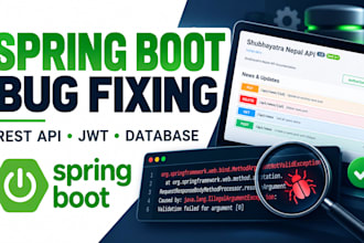 fix bugs and errors in your spring boot rest API