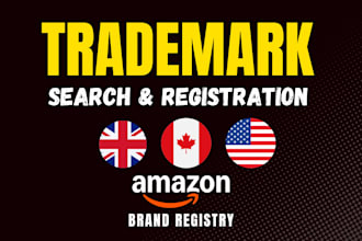 help with trademark registration USA or UK, and search