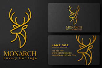 create luxury minimalist business card with gold foil