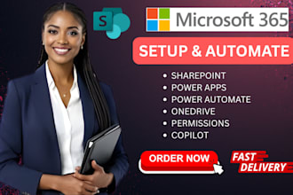 setup sharepoint intranet, powerapps, power automate, microsoft teams, claude ai