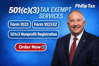 file 1023, 1023 ez and register 501c3 nonprofit tax exempt reinstate 501c3