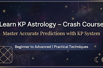 teach you an intensive kp astrology crash course for accurate predictions