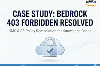 resolve AWS bedrock s3 and kms 403 forbidden errors