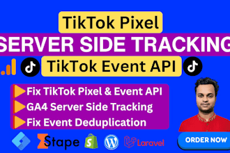 fix tiktok server side tracking, tiktok pixel, event API via google tag manager