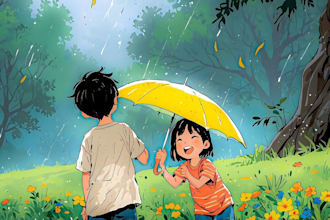 draw children book illustration and 3d children book
